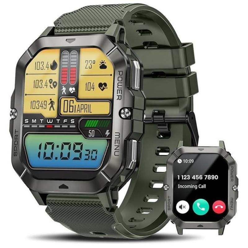 Haino Teko SQ-18 luxurious Smart watch for Mens With 3 pair Strap Scratch Resistend
